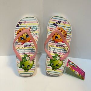 Girls Shopkins Flip Flops